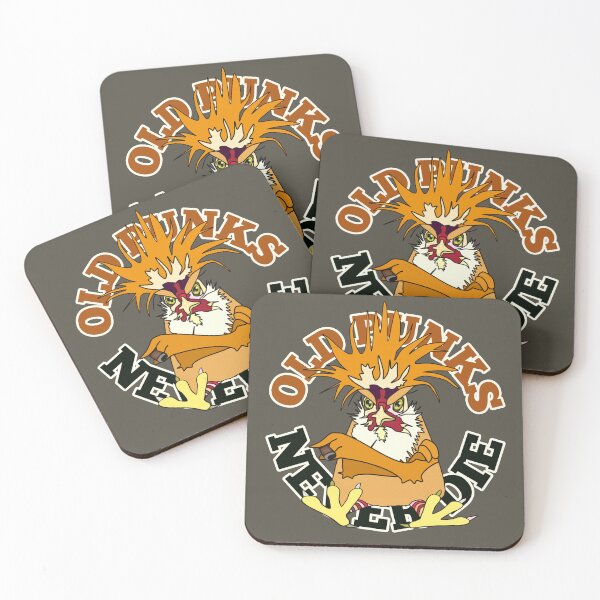 Item preview, Old Punks Never Die Feisty Rooster - Funny Quotes designed and sold by ViewerEqualsPhoton.