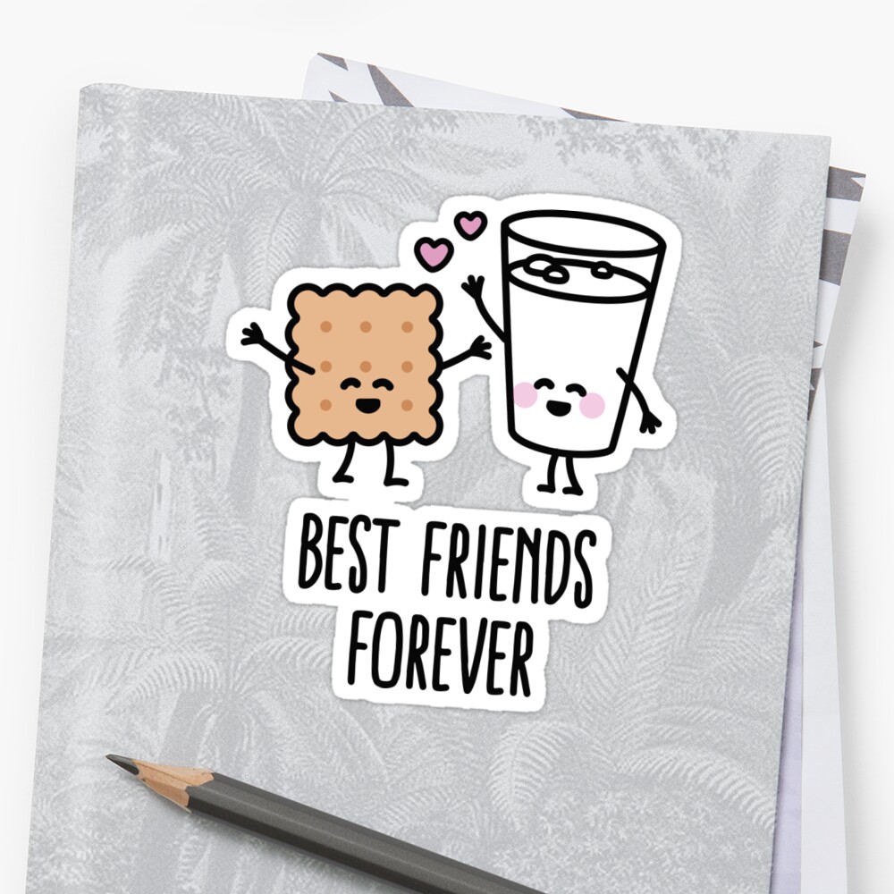 "Best friends forever" Sticker by LaundryFactory Redbubble