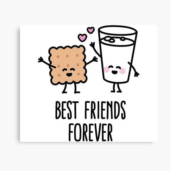 Best Friends Forever Leinwanddruck Von Laundryfactory Redbubble