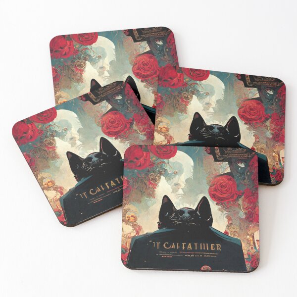 Item preview, The Catfather in roses. designed and sold by BraveFellow.