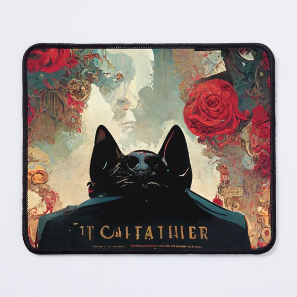 Item preview, The Catfather in roses. designed and sold by BraveFellow.