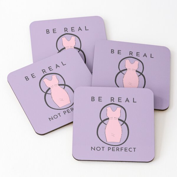 Item preview, Be Real Not Perfect Curvy Pink  Woman design for Woman of Beauty, Curves and Volume designed and sold by tranquilbeach.