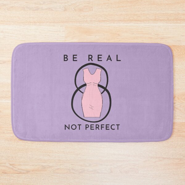 Item preview, Be Real Not Perfect Curvy Pink  Woman design for Woman of Beauty, Curves and Volume designed and sold by tranquilbeach.