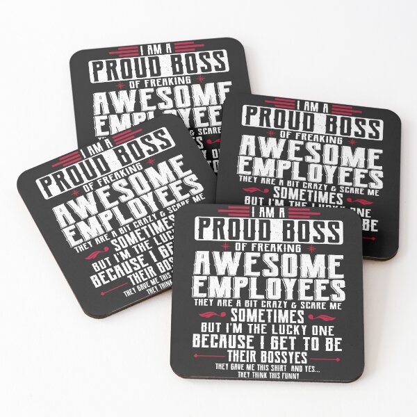 Item preview, I Am A Proud Boss Of Freaking Awesome Employees designed and sold by Lazza-Tracks.