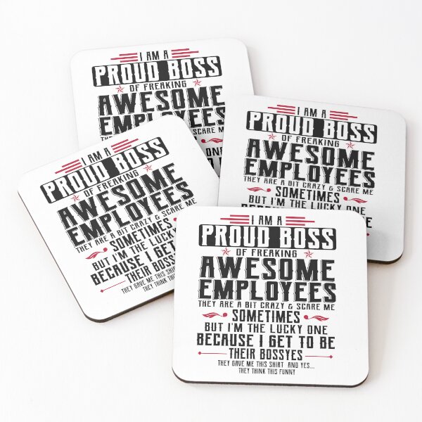 Item preview, I Am A Proud Boss Of Freaking Awesome Employees designed and sold by Lazza-Tracks.