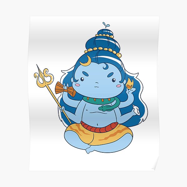 Shiva Cartoon Posters for Sale | Redbubble Shiva Cartoon Posters for Sale | Redbubble