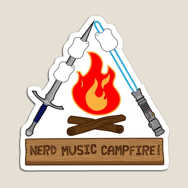 Nerd Music Campfire Classic Logo Magnet