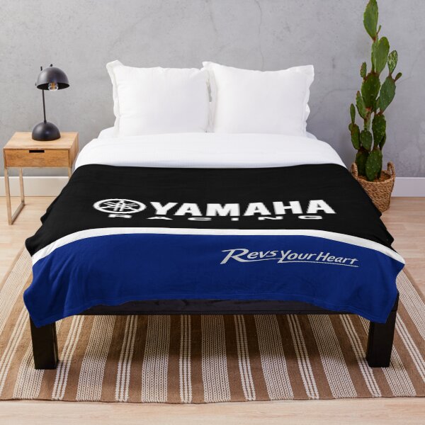 YAMAHA Blue Throw Blanket
