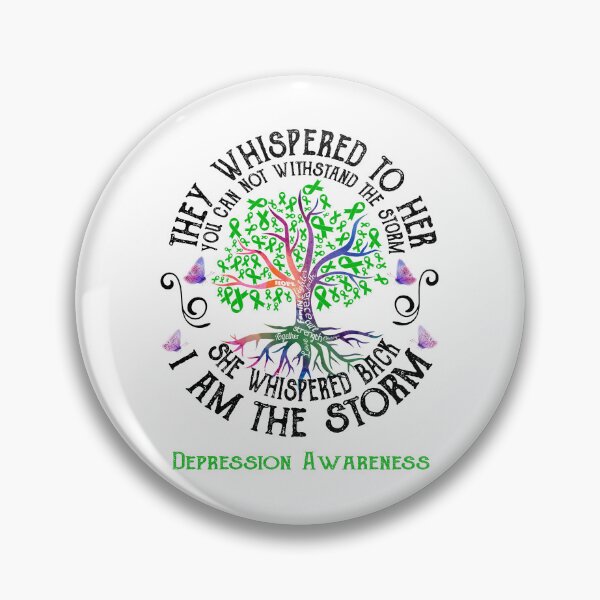 Item preview, Depression Awareness - Depression Warrior I Am The Storm designed and sold by RunningShop.