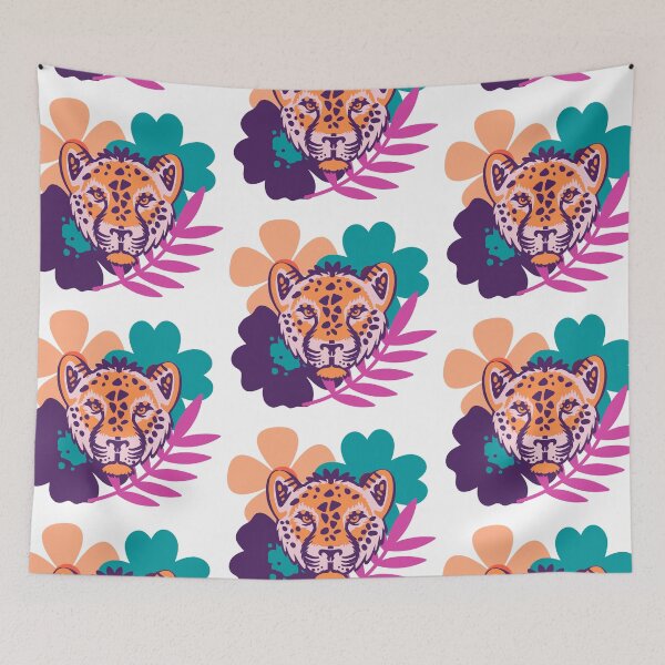 Aperçu de l'œuvre tigre coloré créée et vendue par Clauzierra.