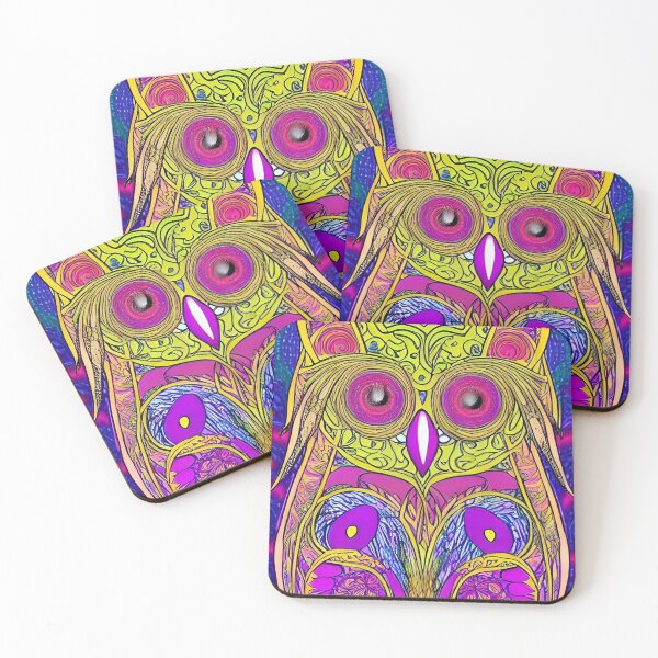 Item preview, Psychedelic Owl Acid Vibes 6 designed and sold by Benito Del Ray.
