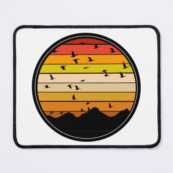 Item preview, Retro Sunset Mountain Birds designed and sold by Cute Curations.