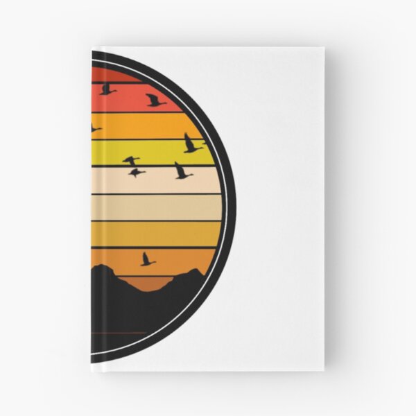 Item preview, Retro Sunset Mountain Birds designed and sold by Cute Curations.