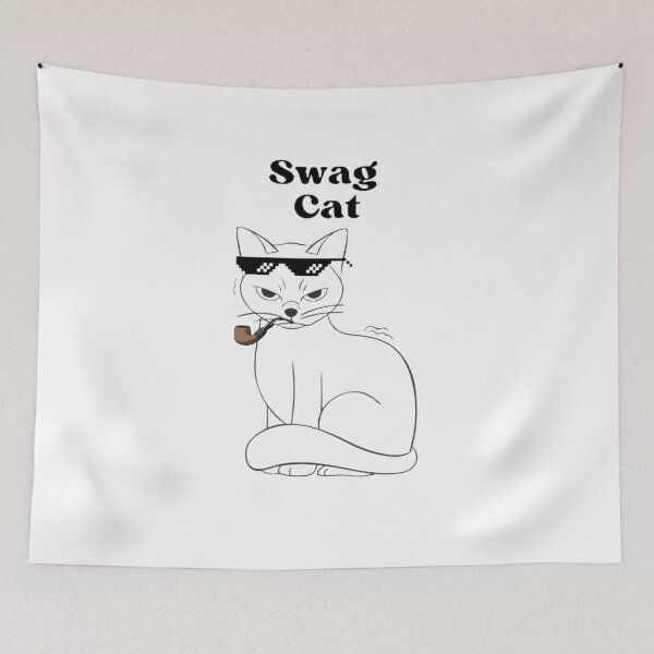 Item preview, Swag cat designed and sold by SenhajiWorld.