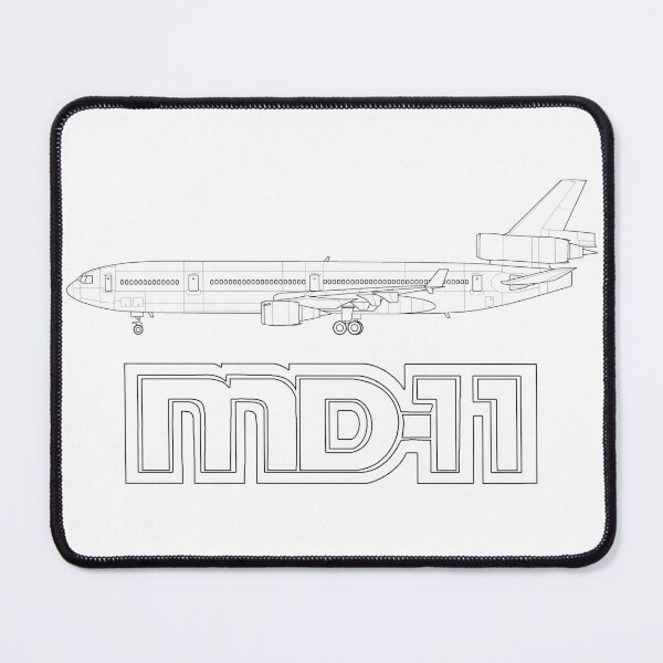 Item preview, McDonnel Douglas MD-11 Black Outline designed and sold by Avi8orGear.