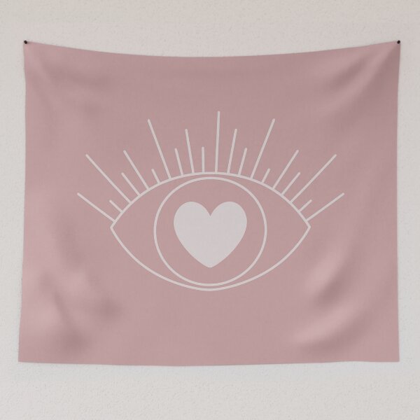 Item preview, Magical Mysterious Aesthetic Indie Style Pretty Heart Eye Pink designed and sold by scorpiolane.
