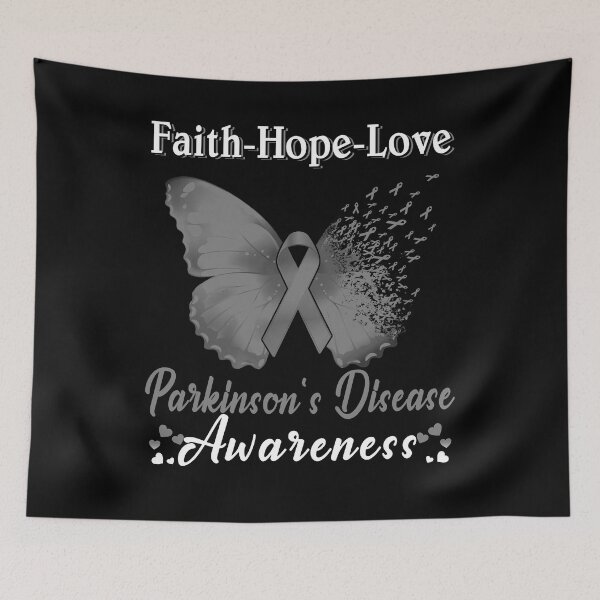 Item preview, Faith Hope Love Butterfly Parkinson's Disease Awareness designed and sold by Gillosina.