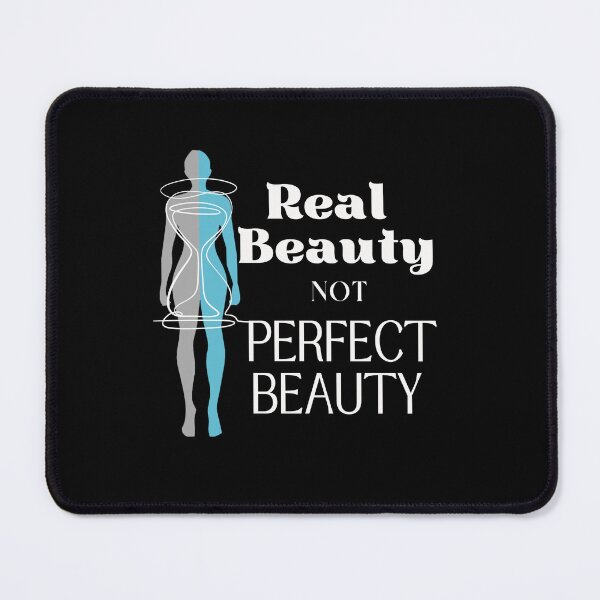 Item preview, Real Beauty not Perfect Beauty Curvy Woman support design for Woman of Beauty, Curves and Volume for dark fabrics designed and sold by tranquilbeach.