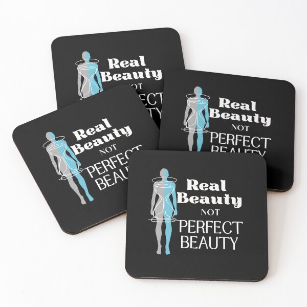 Item preview, Real Beauty not Perfect Beauty Curvy Woman support design for Woman of Beauty, Curves and Volume for dark fabrics designed and sold by tranquilbeach.