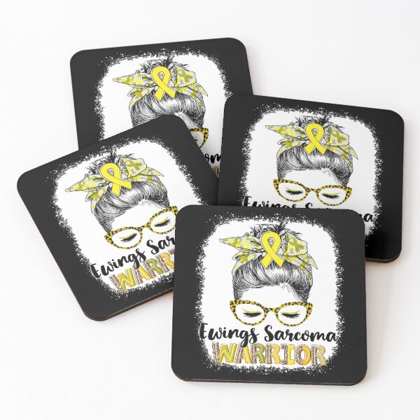 Item preview, Messy Bun Leopard Ewings Sarcoma Warrior designed and sold by rechardtee.
