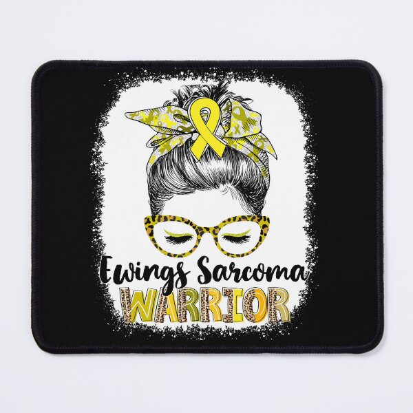 Item preview, Messy Bun Leopard Ewings Sarcoma Warrior designed and sold by rechardtee.