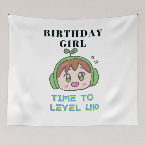 Item preview, Birthday girl time to level up designed and sold by Sasidenidesign.