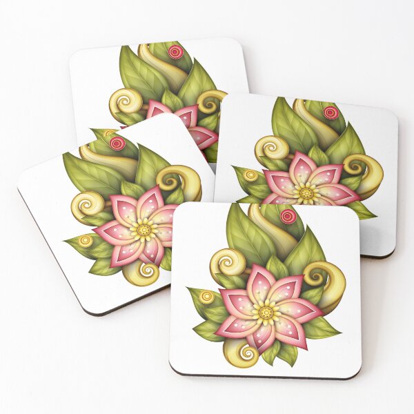 Item preview, Beautiful Abstract Colored Floral Composition designed and sold by lissantee.