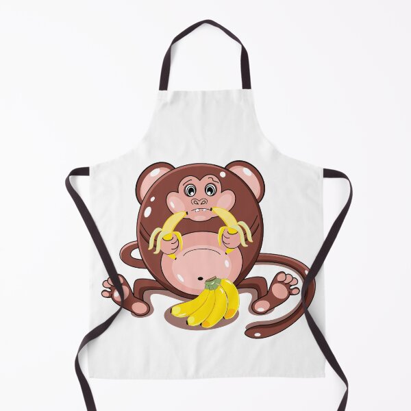 Item preview, Funny monkey with bananas designed and sold by Mashusha-art.