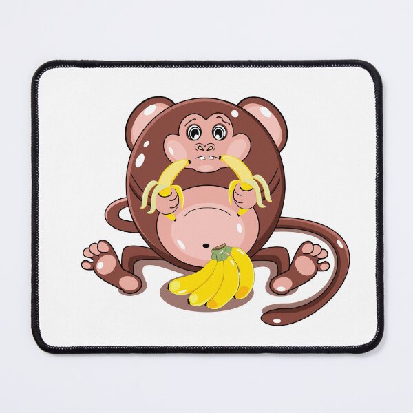 Item preview, Funny monkey with bananas designed and sold by Mashusha-art.