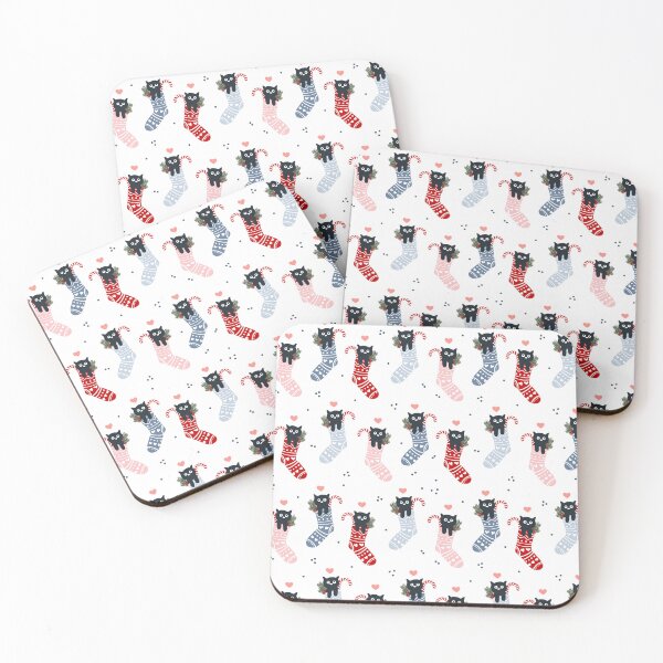 Item preview, Christmas Cats in Stockings designed and sold by KathrinLegg.
