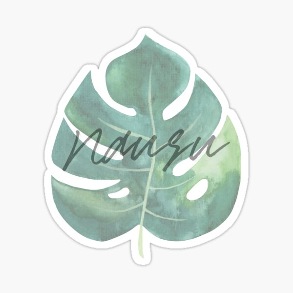 "Nauru" Sticker for Sale by PolyMicroMela Redbubble