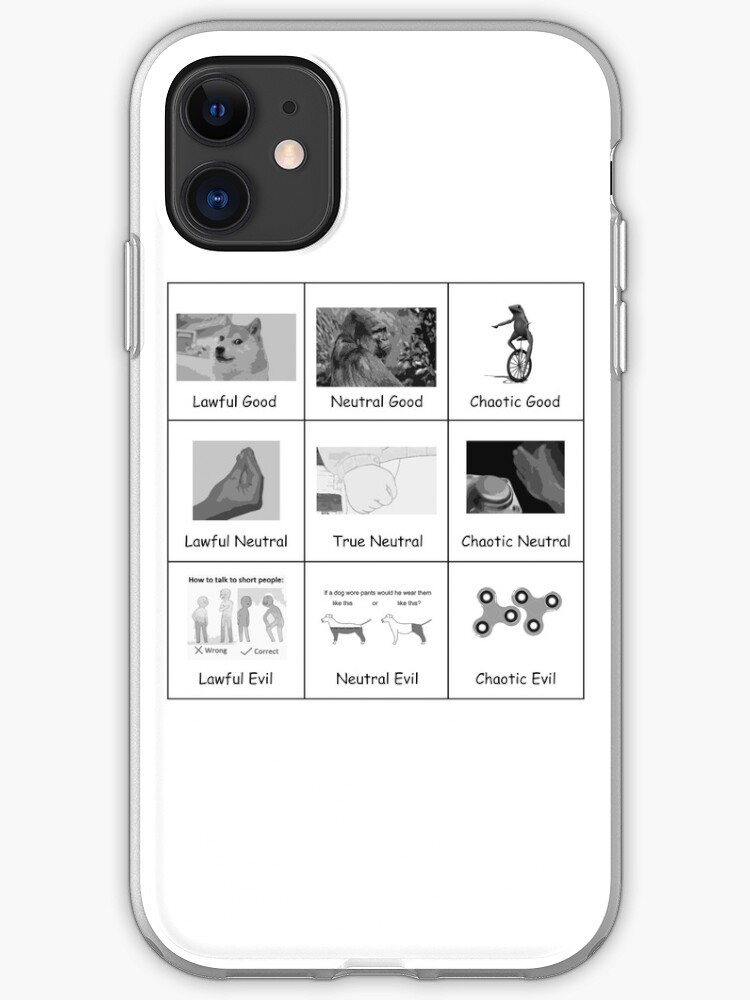 Chaotic Good - Black: Alignment Series iphone 11 case Chaotic Good - Black: Alignment Series iphone 11 case