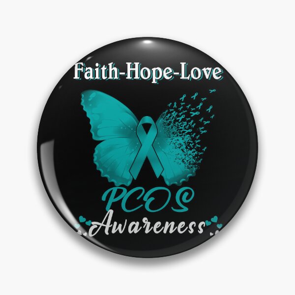 Item preview, Faith Hope Love Butterfly PCOS Awareness designed and sold by Gillosina.