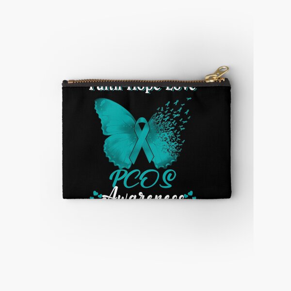 Item preview, Faith Hope Love Butterfly PCOS Awareness designed and sold by Gillosina.