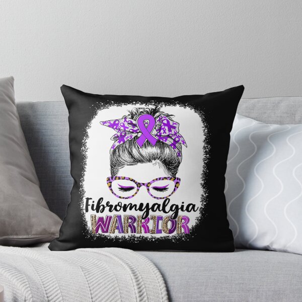 Item preview, Messy Bun Leopard Fibromyalgia Warrior designed and sold by rechardtee.