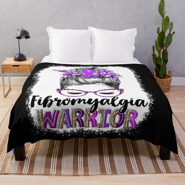 Item preview, Messy Bun Leopard Fibromyalgia Warrior designed and sold by rechardtee.