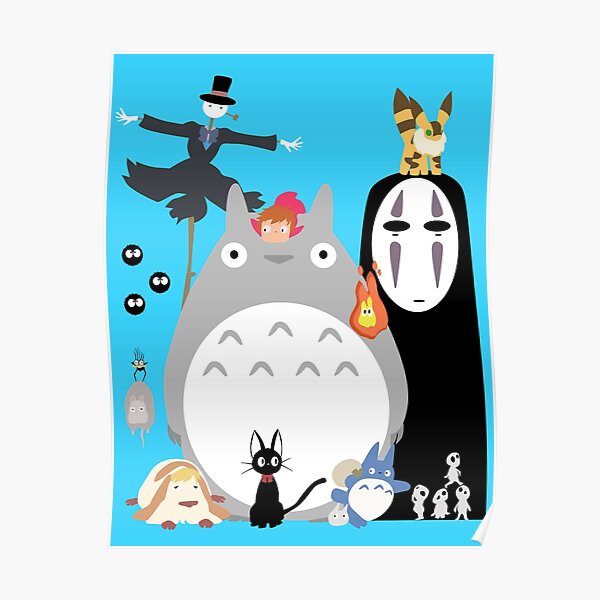 Ghibli Wallpaper Posters For Sale Redbubble