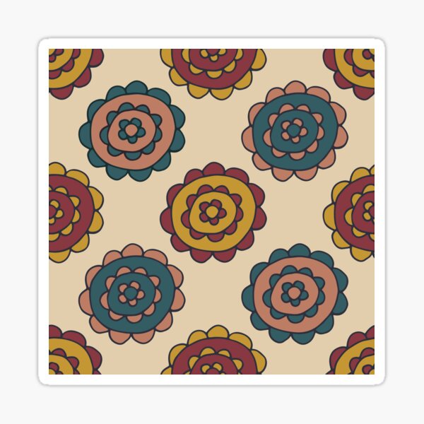 Floral Pop in Magical Colors Sticker
