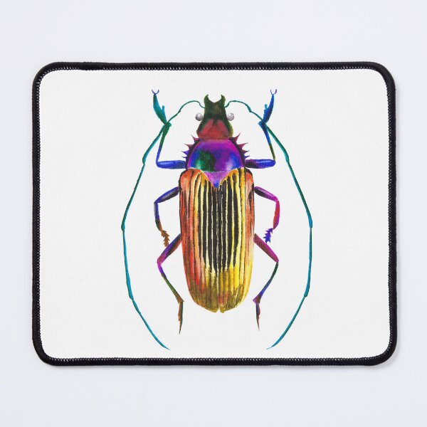 Item preview, Rainbow Watercolour Beetle designed and sold by tifft.