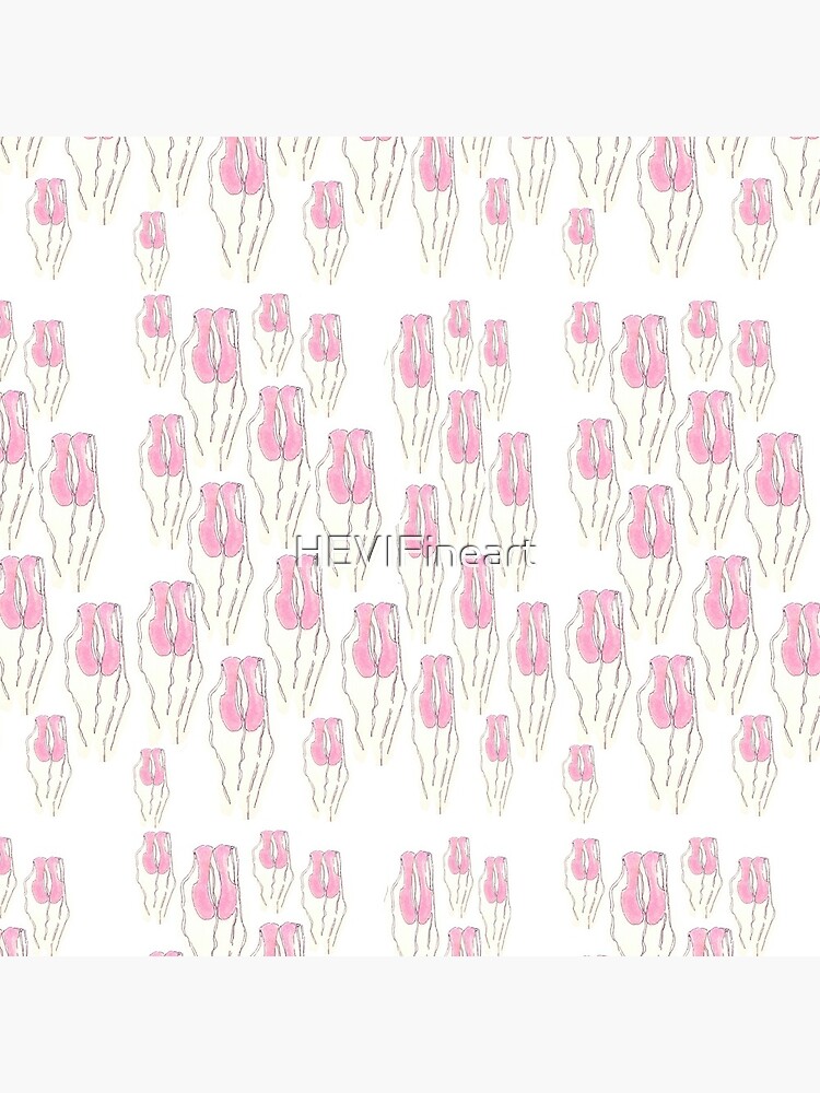 Thumbnail 4 of 4, Clock, Pink Ballet Slippers pattern designed and sold by HEVIFineart.