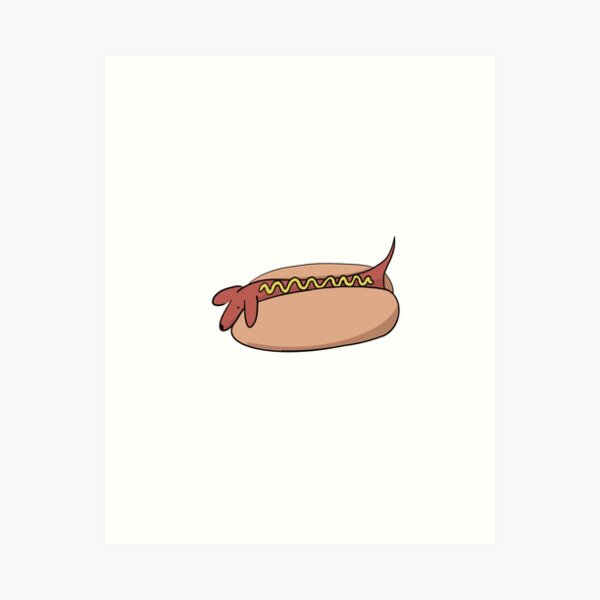 Hot Dog Sausage Art Prints for Sale