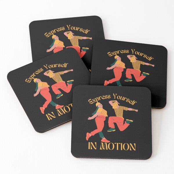 Item preview, Express Yourself in Motion Dance Couple in Red and Yellow designed and sold by tranquilbeach.