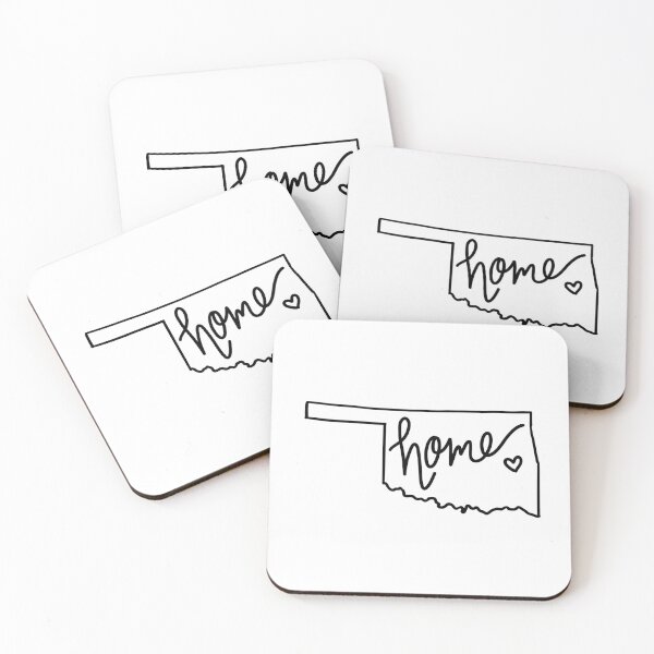 Item preview, Cute Oklahoma Home State Outline Sticker designed and sold by Sarah DaSilva.