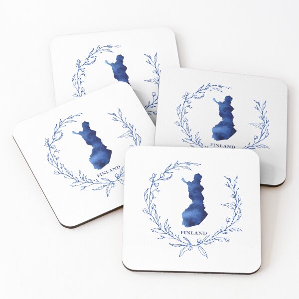 Item preview, Finland Watercolor Map designed and sold by JCL Design Studio.
