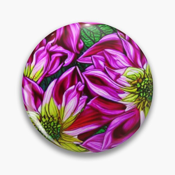 Item preview, Pink flower patterns with yellow designed and sold by ArteEterno.