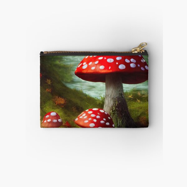 Item preview, Magic Mushroom, Fly Agaric In Forest designed and sold by AnuGoldPrints.