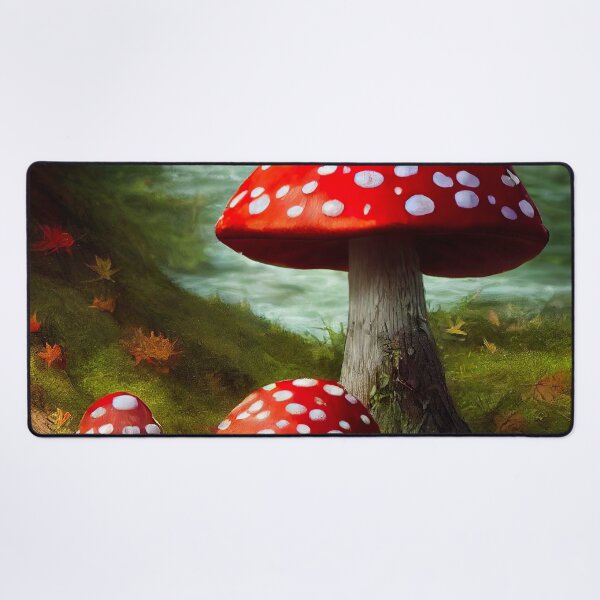 Item preview, Magic Mushroom, Fly Agaric In Forest designed and sold by AnuGoldPrints.