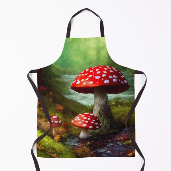 Item preview, Magic Mushroom, Fly Agaric In Forest designed and sold by AnuGoldPrints.