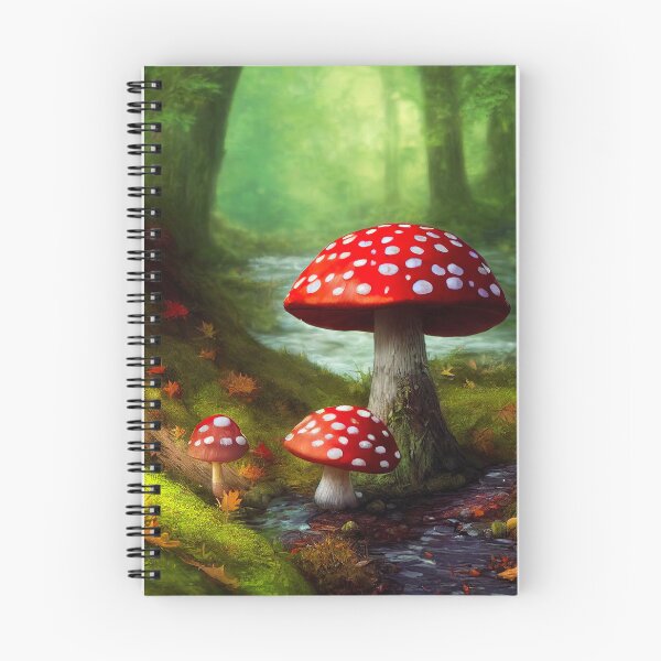 Item preview, Magic Mushroom, Fly Agaric In Forest designed and sold by AnuGoldPrints.