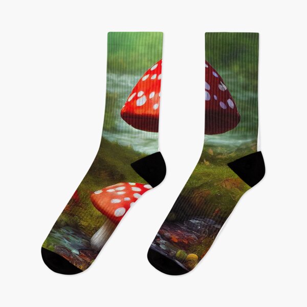 Item preview, Magic Mushroom, Fly Agaric In Forest designed and sold by AnuGoldPrints.